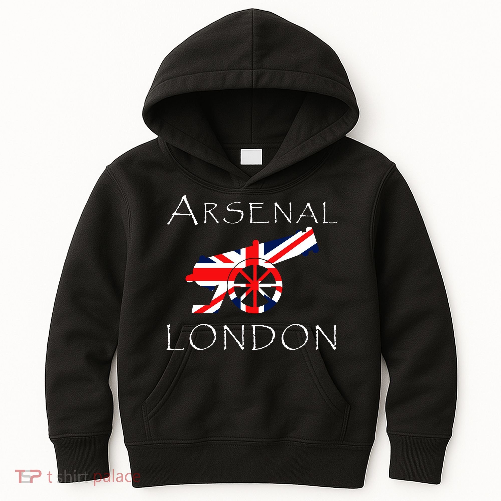Arsenal London Soccer Jersey Cannon Union Jack  Kids Hoodie