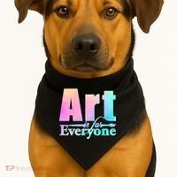 Art Is For Everyone USA-Made Doggie Bandana thumb 1