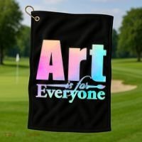 Art Is For Everyone Golf Towel thumb 1