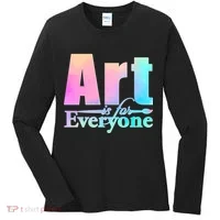 Art Is For Everyone Women's Long Sleeve Shirt thumb 0