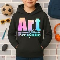 Art Is For Everyone Kids Hoodie thumb 2