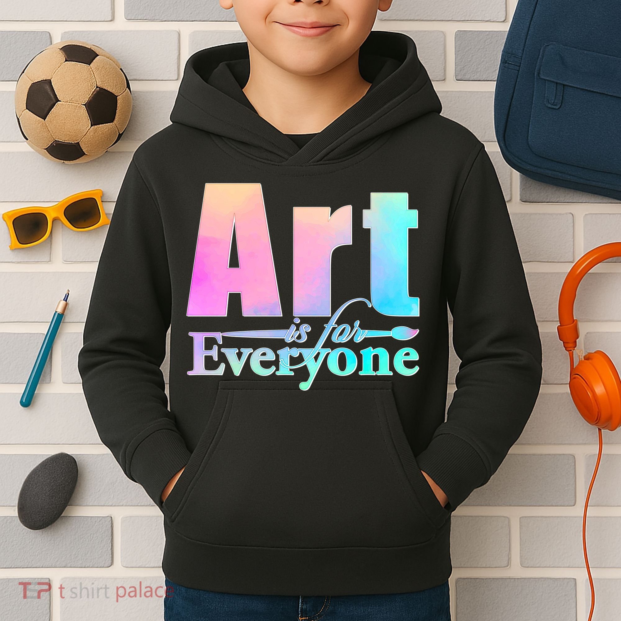 Art Is For Everyone Kids Hoodie