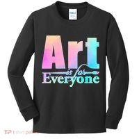 Art Is For Everyone Kids Long Sleeve Shirt thumb 0