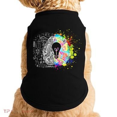 Art of Science Colorful Brain Doggie Tank