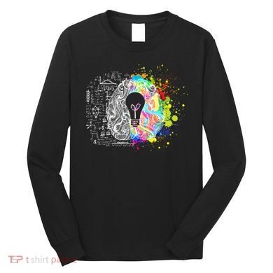 Art of Science Colorful Brain Long Sleeve Shirt