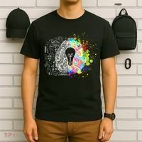 Art of Science Colorful Brain T-Shirt thumb 6