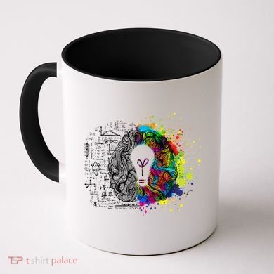 Art of Science Colorful Brain Coffee Mug