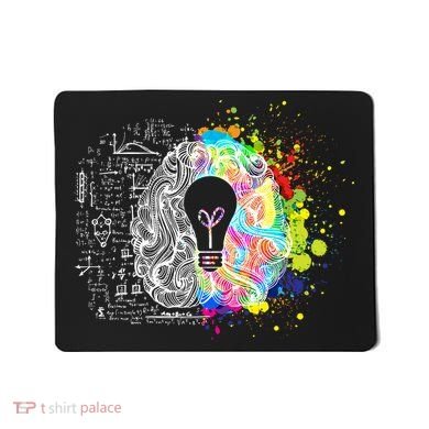 Art of Science Colorful Brain Mousepad
