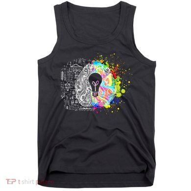 Art of Science Colorful Brain Tank Top