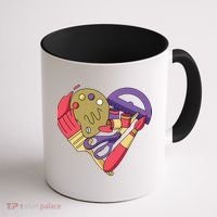Art Supplies Heart Coffee Mug thumb 1