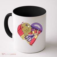 Art Supplies Heart Coffee Mug thumb 0