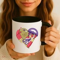 Art Supplies Heart Coffee Mug thumb 3
