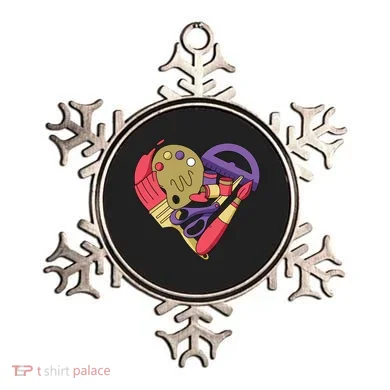 Art Supplies Heart Ornament