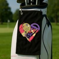 Art Supplies Heart Golf Towel thumb 2