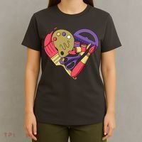 Art Supplies Heart T-Shirt thumb 4