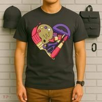 Art Supplies Heart T-Shirt thumb 6