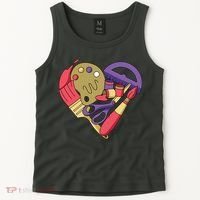 Art Supplies Heart Tank Top thumb 2