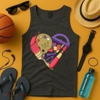 Art Supplies Heart Tank Top thumb 4