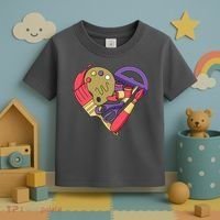 Art Supplies Heart Toddler T-Shirt thumb 3