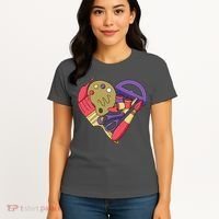 Art Supplies Heart Women's T-Shirt thumb 4