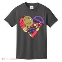 Art Supplies Heart Kids T-Shirt thumb 0