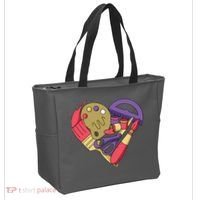 Art Supplies Heart Tote Bag thumb 2