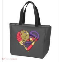 Art Supplies Heart Tote Bag thumb 3