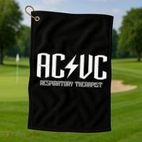 ACVC Respiratory Therapist Funny Vent Settings RT Student Golf Towel thumb 1