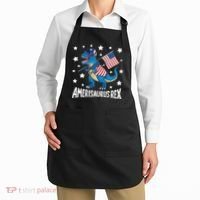 Amerisaurus Rex T Rex Dinosaur American Flag USA 4th Of July Apron thumb 2