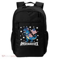 Amerisaurus Rex T Rex Dinosaur American Flag USA 4th Of July Backpack thumb 0