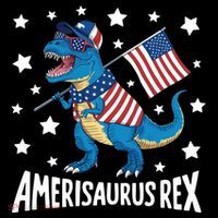 Amerisaurus Rex T Rex Dinosaur American Flag USA 4th Of July Coffee Mug thumb 5