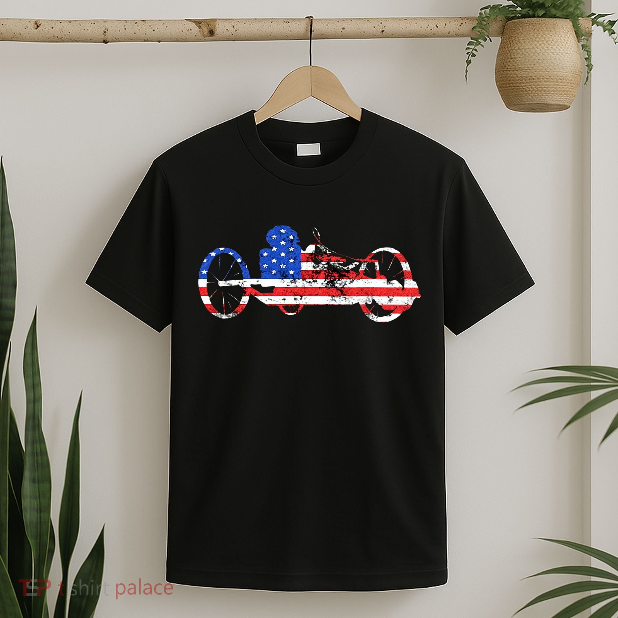 American Recumbent Trike USA Cycling Recumbent Bike Triker T-Shirt