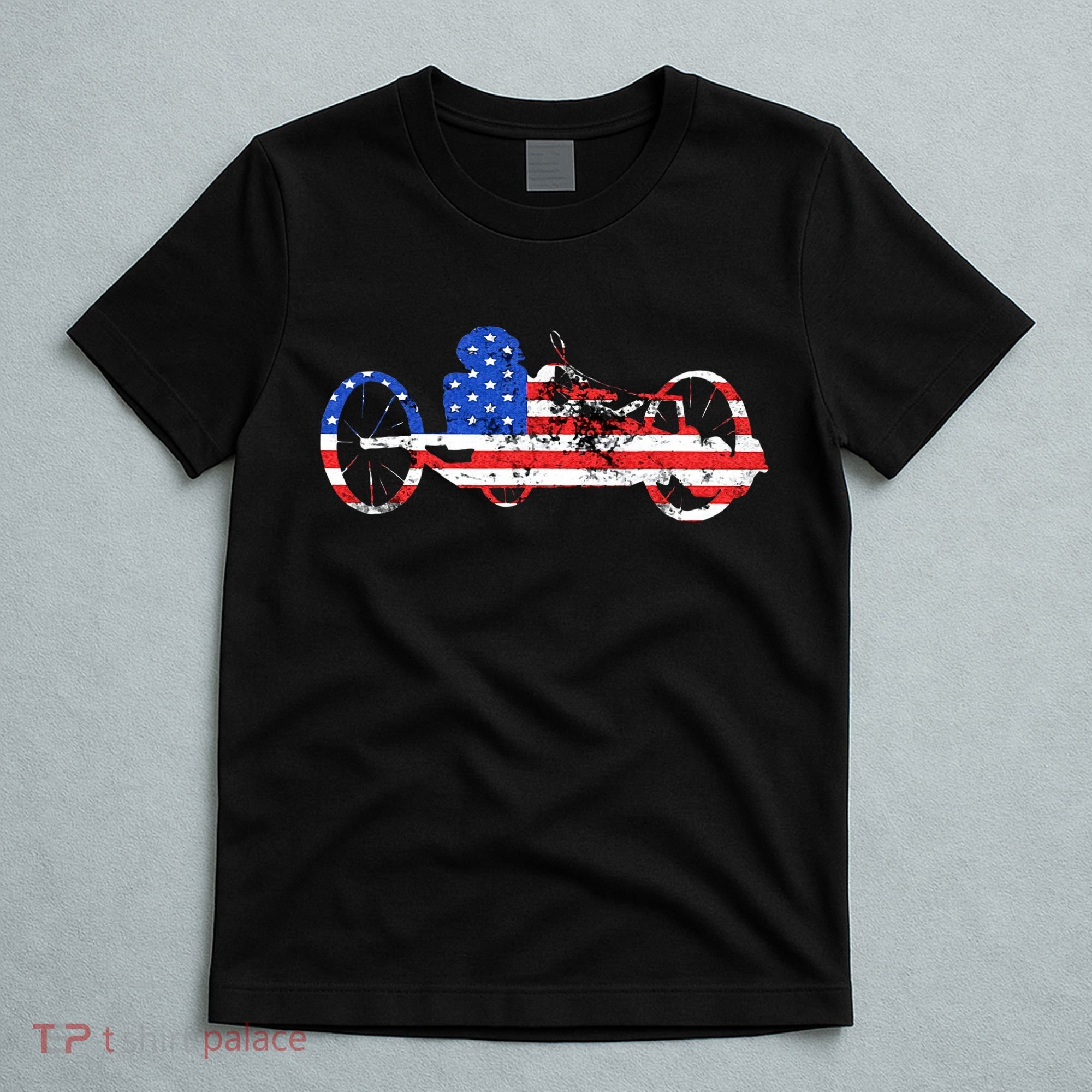 American Recumbent Trike USA Cycling Recumbent Bike Triker T-Shirt