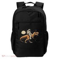 Astronaut Riding T Rex Dinosaur Astro Space Backpack thumb 0