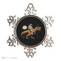 Astronaut Riding T Rex Dinosaur Astro Space Ornament thumb 0