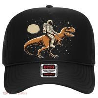 Astronaut Riding T Rex Dinosaur Astro Space Hat thumb 0