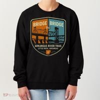 Arkansas River Trail Bridges Little Rock Arkansas Women's Sweatshirt thumb 0