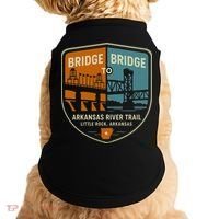 Arkansas River Trail Bridges Little Rock Arkansas Doggie Tank thumb 0
