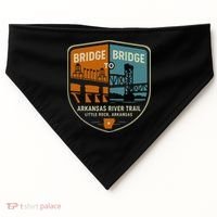 Arkansas River Trail Bridges Little Rock Arkansas USA-Made Doggie Bandana thumb 0