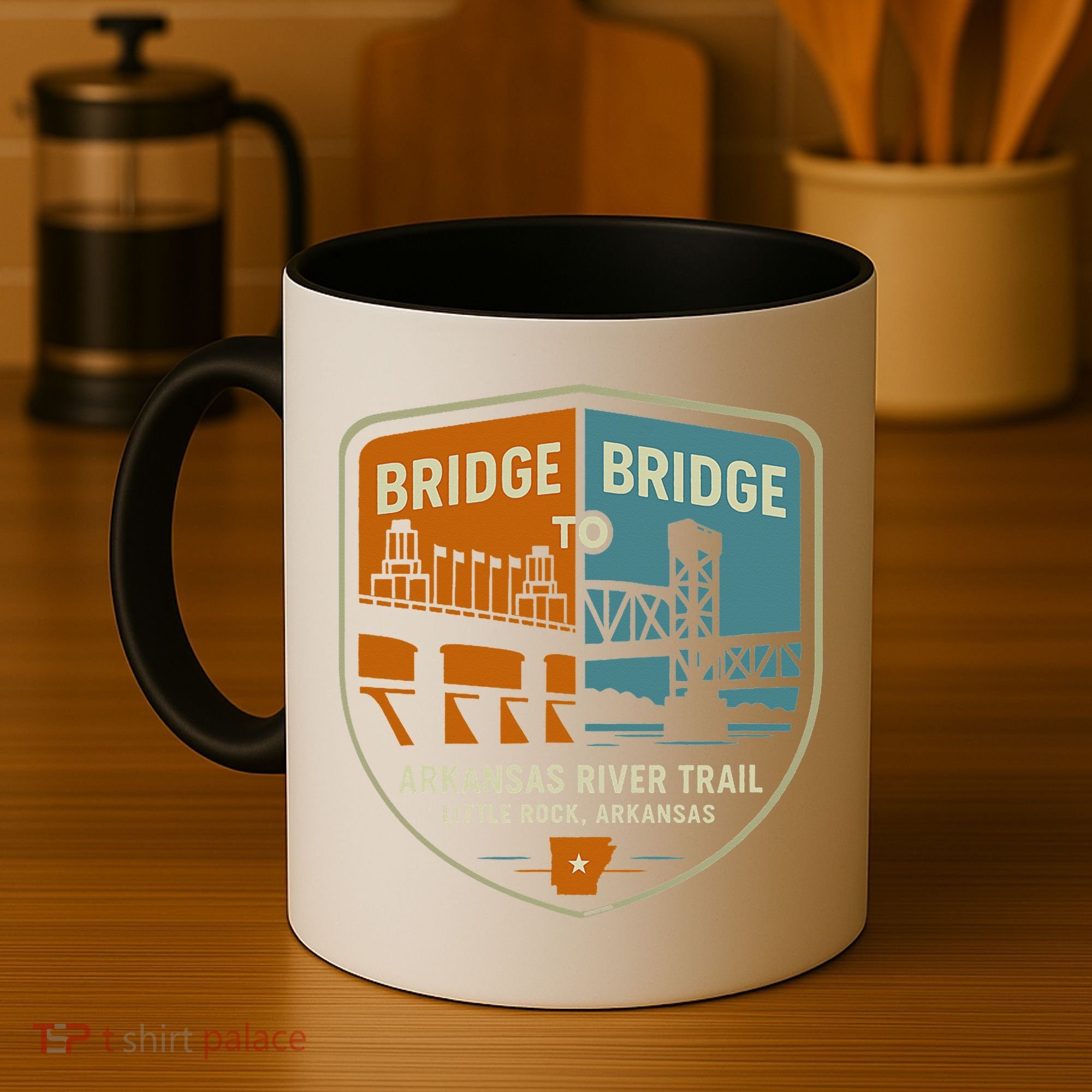 Arkansas River Trail Bridges Little Rock Arkansas Coffee Mug