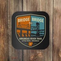 Arkansas River Trail Bridges Little Rock Arkansas Coaster thumb 0