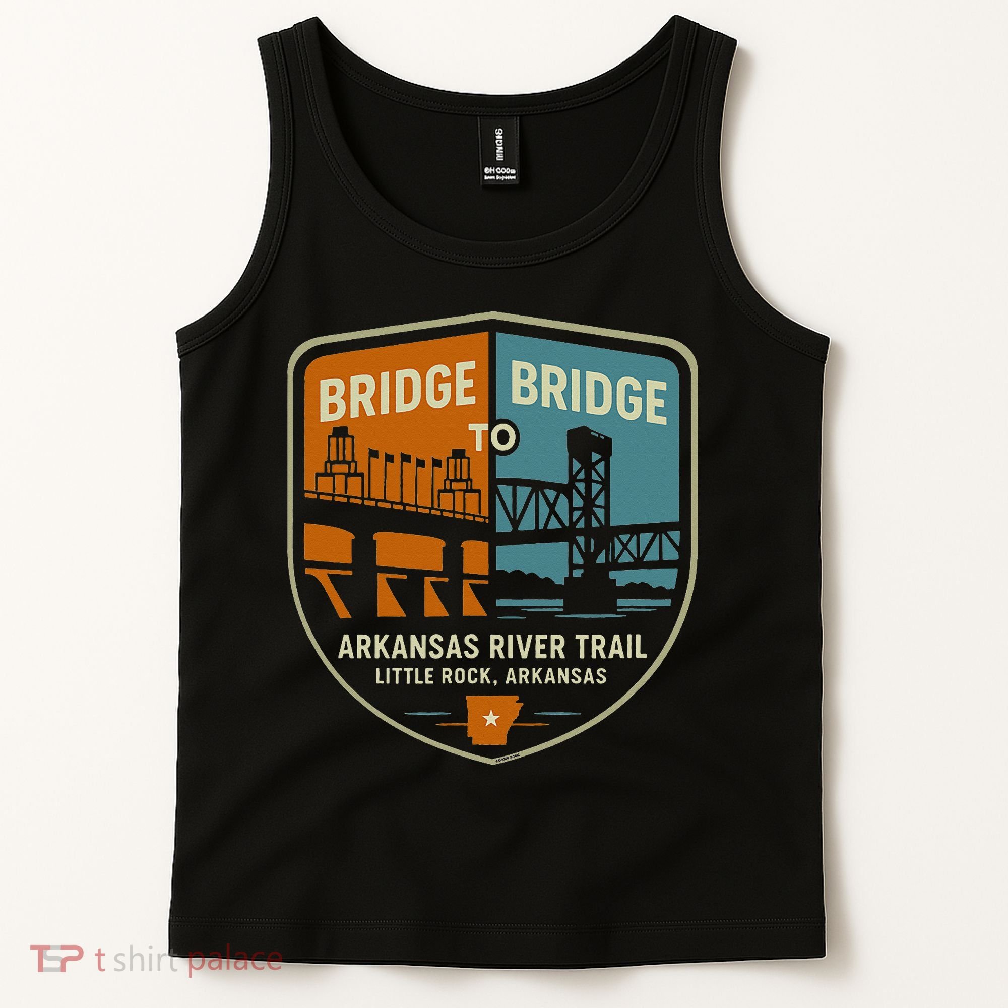 Arkansas River Trail Bridges Little Rock Arkansas Tank Top