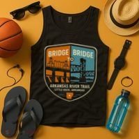 Arkansas River Trail Bridges Little Rock Arkansas Tank Top thumb 4