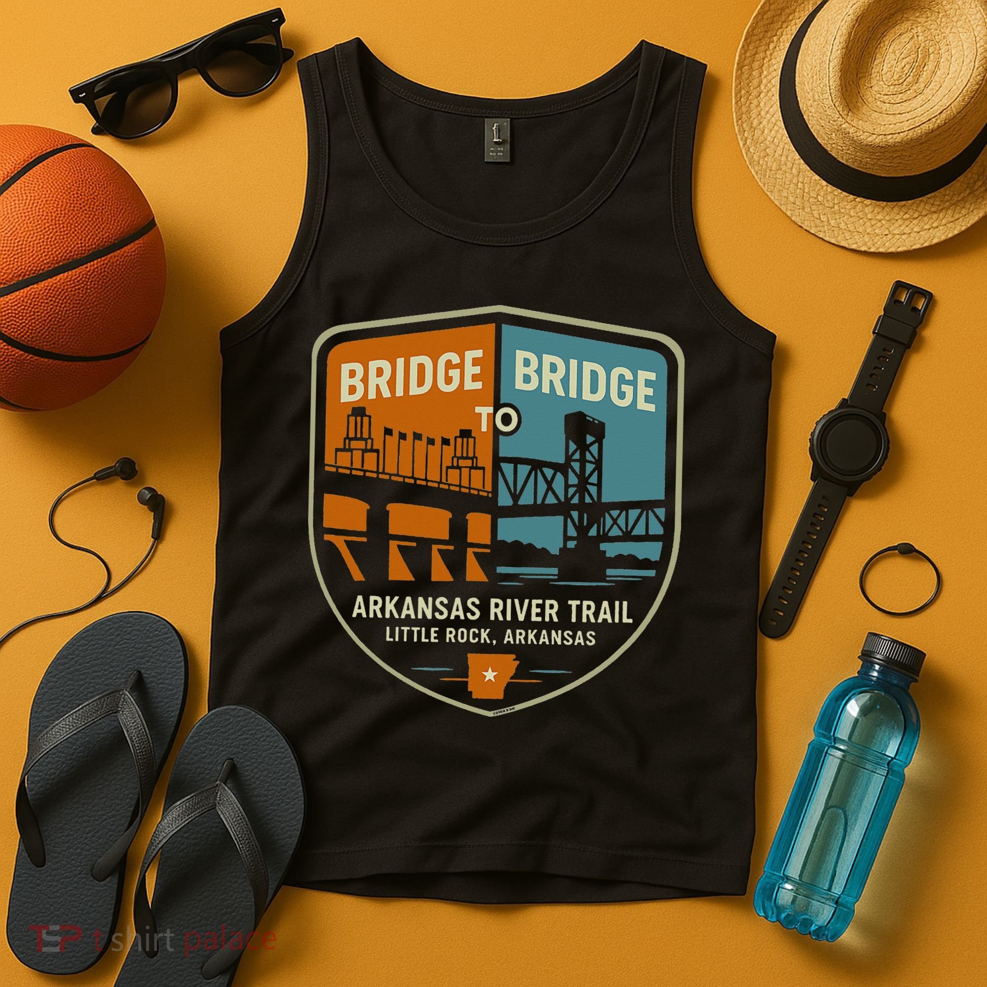 Arkansas River Trail Bridges Little Rock Arkansas Tank Top