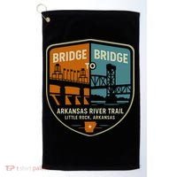 Arkansas River Trail Bridges Little Rock Arkansas Golf Towel thumb 0