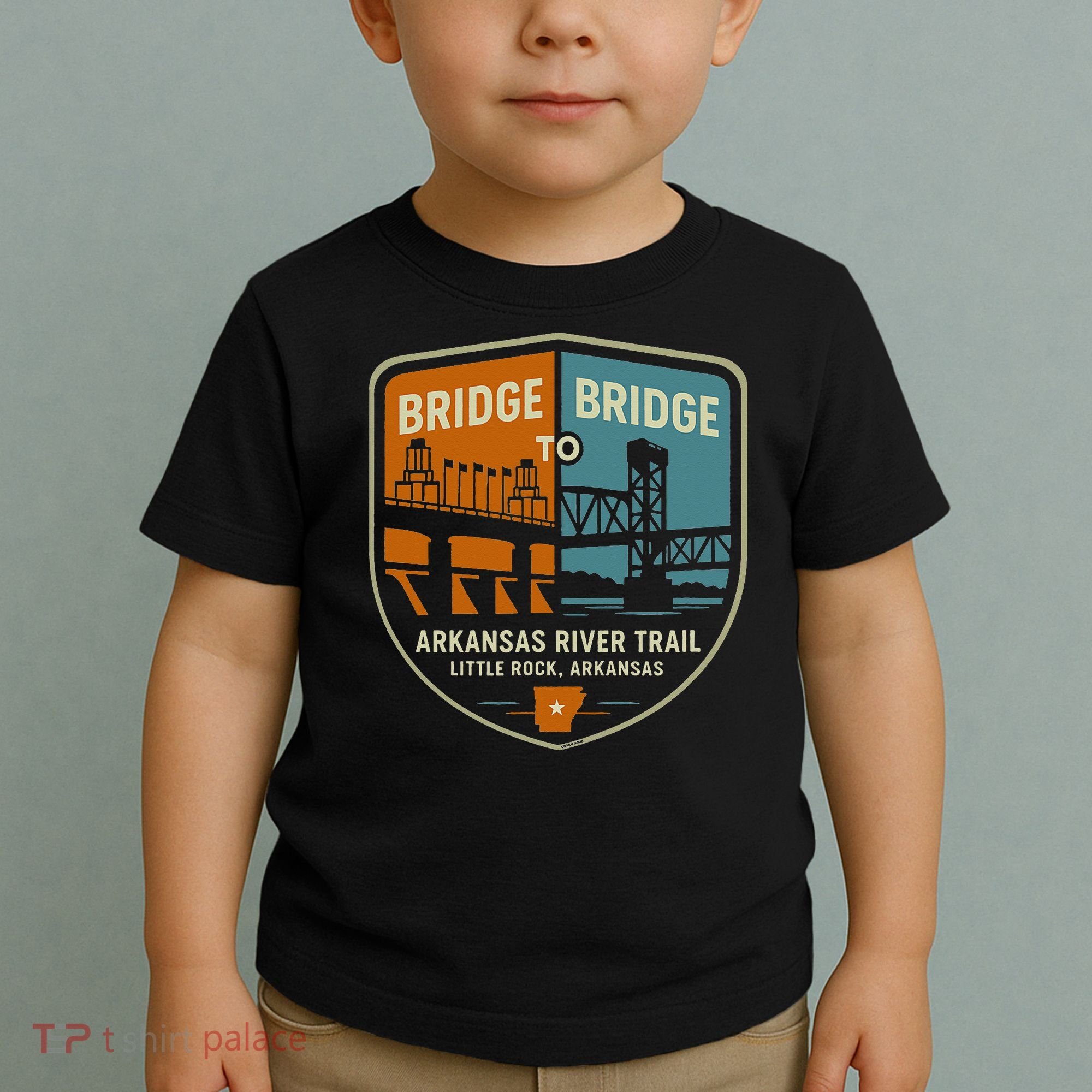 Arkansas River Trail Bridges Little Rock Arkansas Toddler T-Shirt