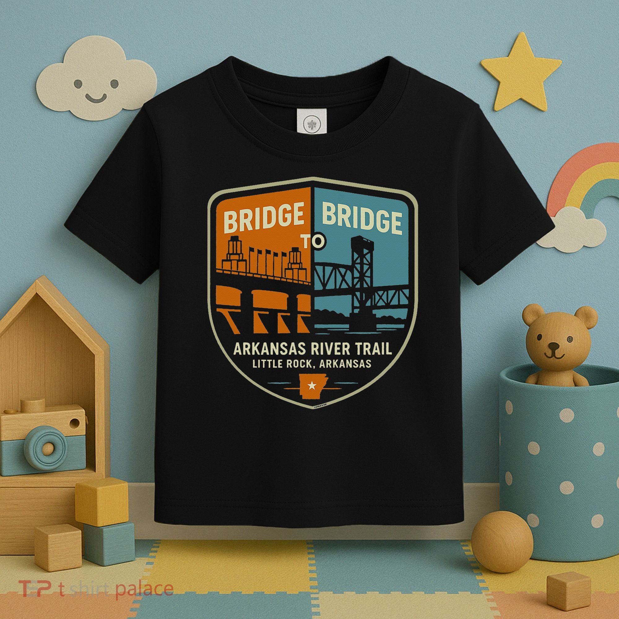Arkansas River Trail Bridges Little Rock Arkansas Toddler T-Shirt