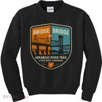 Arkansas River Trail Bridges Little Rock Arkansas Kids Sweatshirt thumb 0