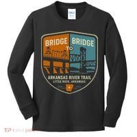Arkansas River Trail Bridges Little Rock Arkansas Kids Long Sleeve Shirt thumb 0