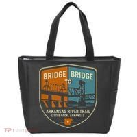 Arkansas River Trail Bridges Little Rock Arkansas Tote Bag thumb 0